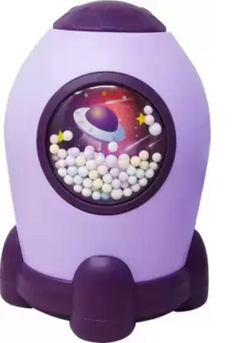 Premium Quality Rocket Shape Piggy Bank with Number Code Lock For Kids