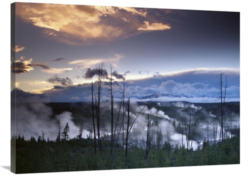 Global Gallery GCS-397064-3040-142 30 x 40 in. Norris Geyser Basin wit