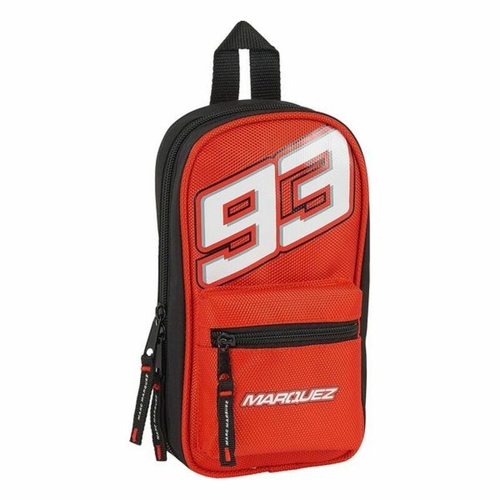 Backpack Pencil Case Marc Marquez Black Red (33 Pieces)