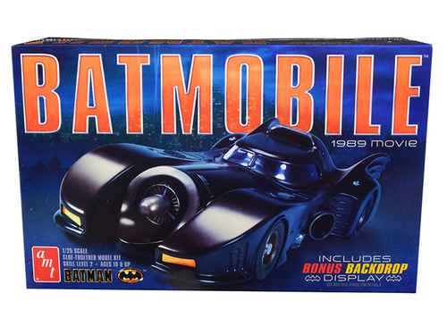 Skill 2 Model Kit Batmobile \Batman\" (1989) Movie with Backdrop