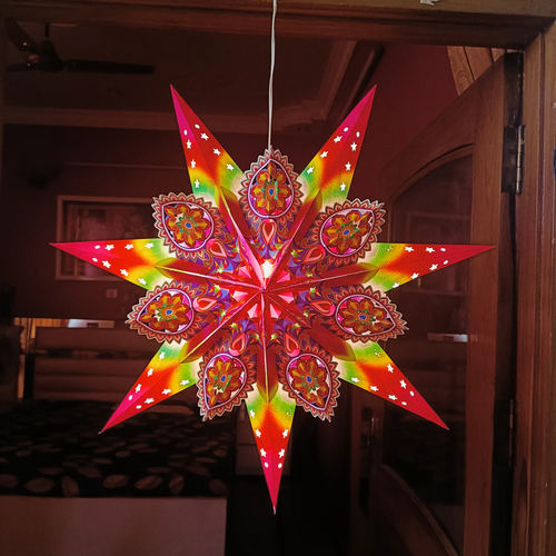 ALiLa Star Lantern Kandil For Diwali Christmas Balcony, Akash Hanging