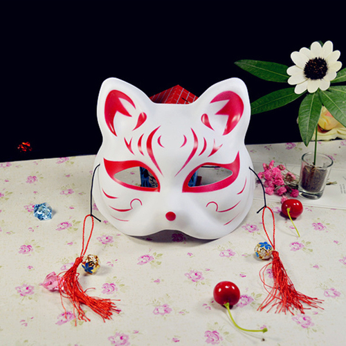 Fox Mask Tassels Bells Halloween Mask Model A