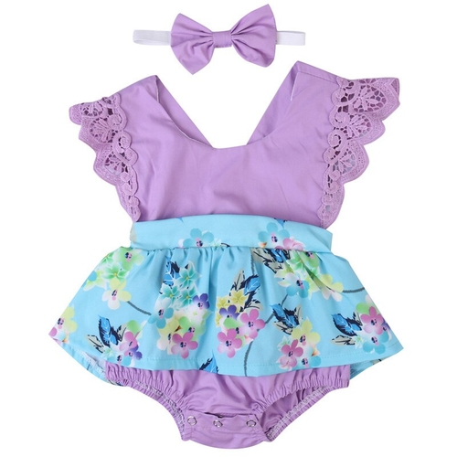 Summer Style Baby Girl Romper 2pcs Sets Tutu