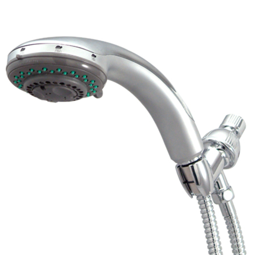 5 Setting Adjustable Shower With Brass Hose - Satin Nickel Finish