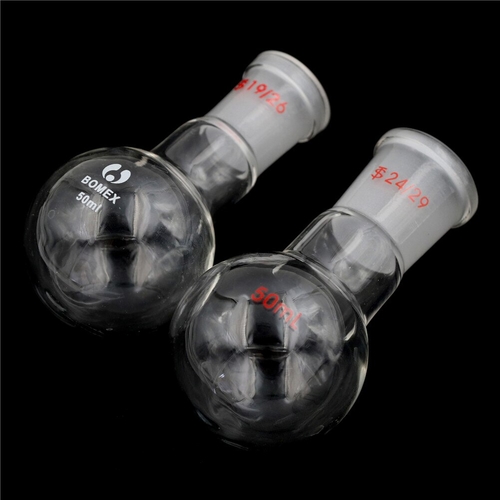 1Pcs 50ML Round Bottom Glass Flask 24/29 19/26