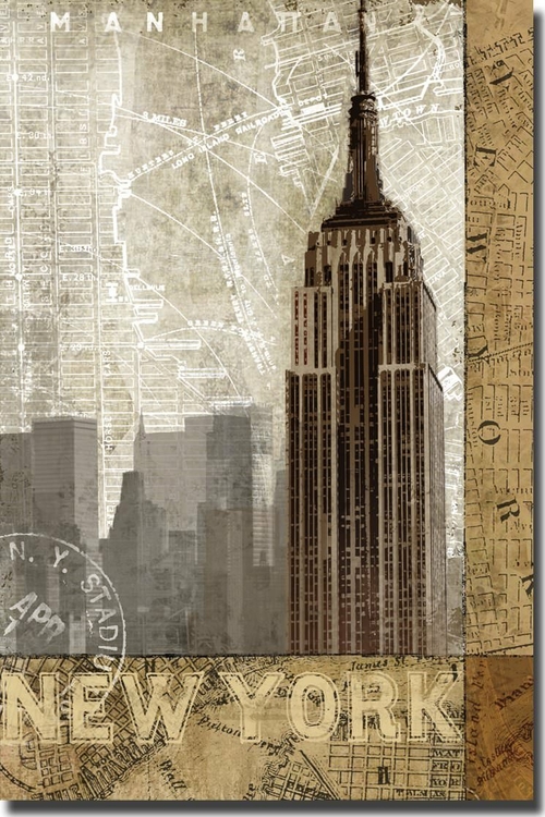 Artistic Home Gallery 1624AM772CG Autumn in New York by Keith Mallett 