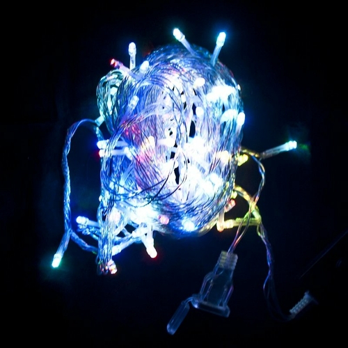 Aleko 2EL100LEDWCRGB-UNB 34 ft. 100 LED Electric Powered Extendable Mu