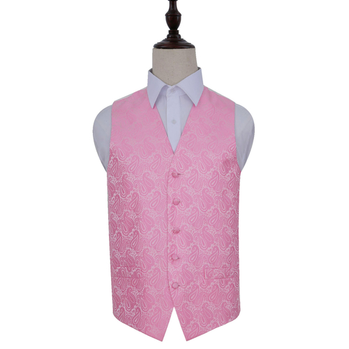 Paisley Waistcoat - Baby Pink, 44'