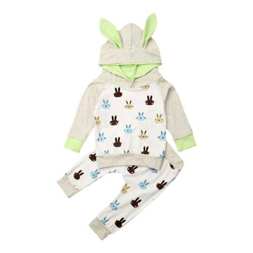 Newborn Baby Boy Girl Clothes Sets Cartoon Rabbit