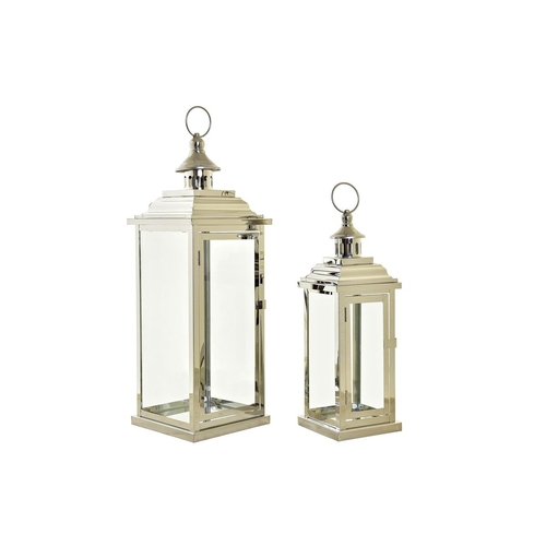 Lanterns DKD Home Decor Crystal Metal (18 x 18 x 52 cm)