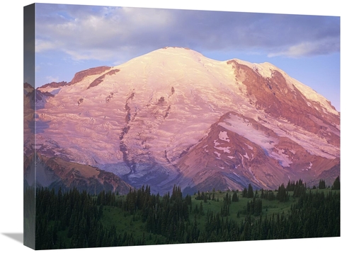 Global Gallery GCS-396681-1824-142 18 x 24 in. Mount Rainier at Sunris