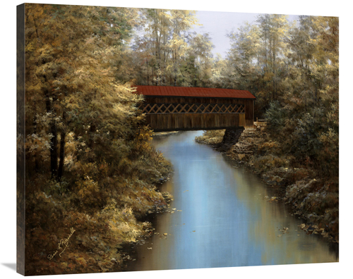 Global Gallery GCS-137374-36-142 36 in. Covered Bridge Art Print - Dia