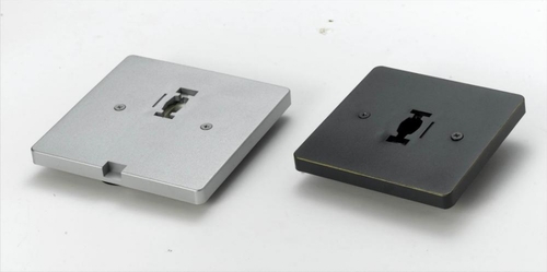 Square Low Voltage Monopoint Plate, Black