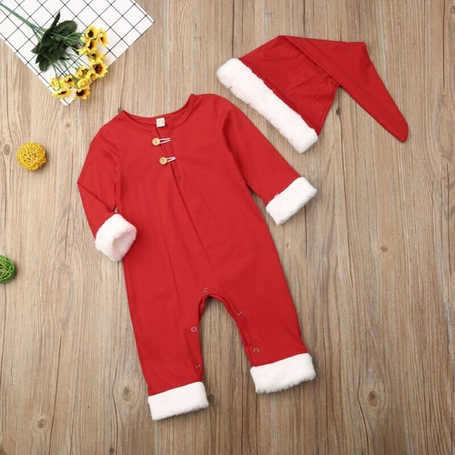 Pudcoco Autumn Christmas Dress Newborn kids Baby