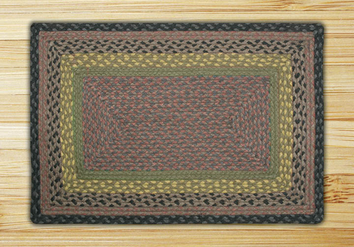 Earth Rugs 25-099 Brown-Black-Charcoal Rectangle Rug