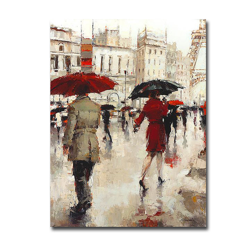 Artistic Home Gallery 1216I277IG Parting on A Paris Street by Lorraine