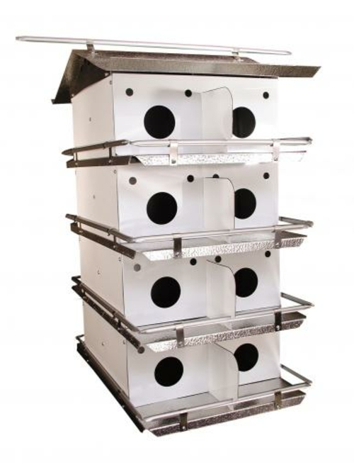 Birds Choice PMC16ASSEM Coates Original Purple Martin House, 4 Flo