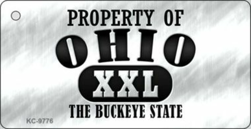 Smart Blonde KC-9776 Property Of Ohio Novelty Metal Key Chain - 1.5 x 