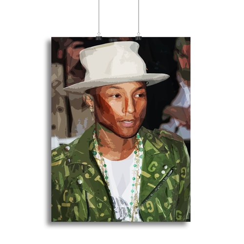 Pharrell Williams Pop Art Canvas Print or Poster