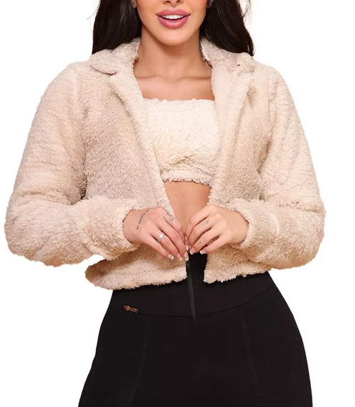 Teddy Short Jacket Coat Fur Coat Blouse Cold