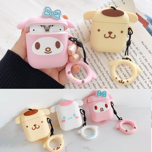 My Melody Cinnamoroll Purin AirPods Case