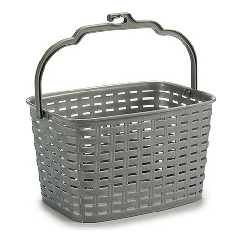 Basket 8430852215567 Grey Beige White Plastic (15,5 x 12,8 x 23,5 cm)