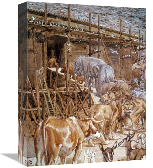 Global Gallery GCS-282928-16-142 16 in. The Animals Enter the Ark Art 