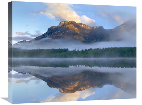 Global Gallery GCS-396670-2228-142 22 x 28 in. Morning Light on Mt Kid