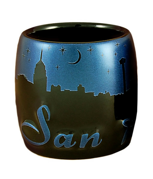 Americaware SCSSAT03 San Antonio Night Sky Silhouette Shot