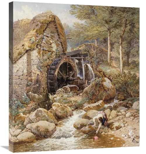 Global Gallery GCS-266335-30-142 30 in. An Old Water Mill Art Print - 