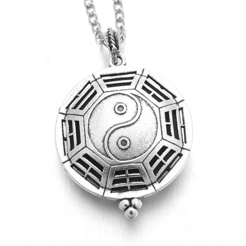1Pcs Aromatherapy Locket Necklace Silver Color