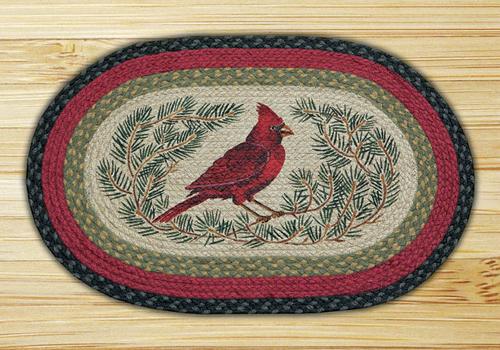 Earth Rugs 65-238C Cardinal Oval Patch