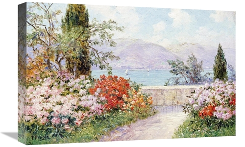 Global Gallery GCS-267649-22-142 22 in. The Gardens of the Villa Melzi