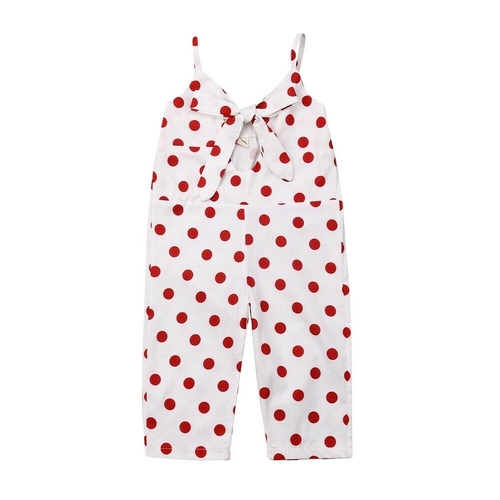 Little Girls Fashion Polka Dots Romper Clothes
