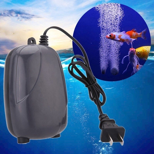 220V Single Double Outlet Air Pump Aquarium Oxygen