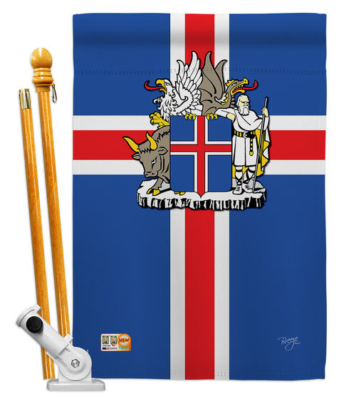 Breeze Decor BD-CY-HS-108170-IP-BO-D-US13-BD 28 x 40 in. Iceland Flags