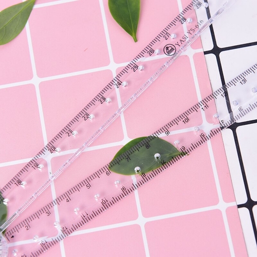 Transparent 30cm Straight Rulers Plastic Clear