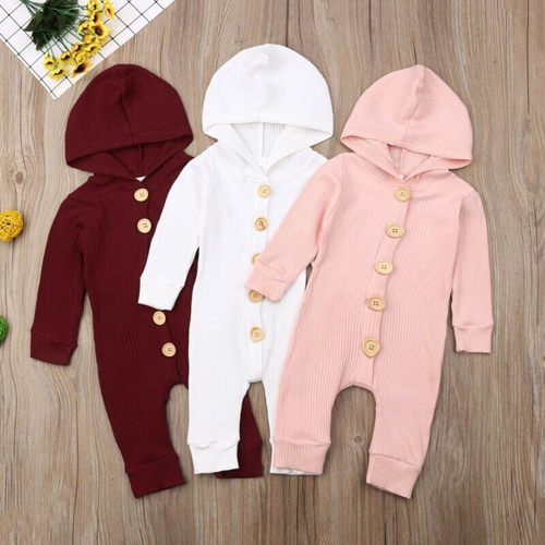 Newborn Baby Girl Boy Knitted Cotton Hooded