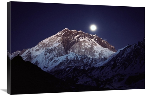 Global Gallery GCS-453419-2436-142 24 x 36 in. Moon Over Nuptse From L