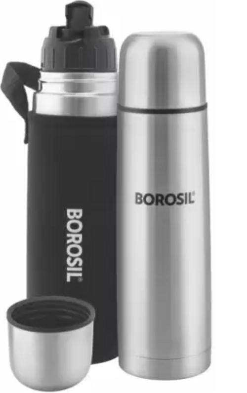 Hydra Thermo Vacuum Insulated Water Bottle with Bag, 24 hrs Hot and