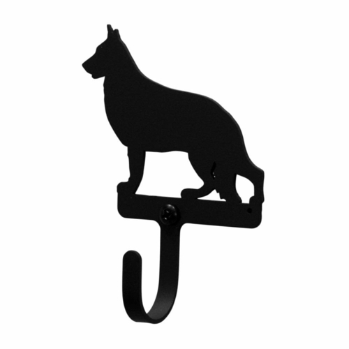 Wrought Iron German Shepard Dog Wall Hook Decorative Small