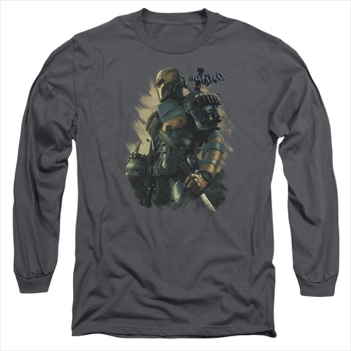 Batman Arkham Origins-Deathstroke - Long Sleeve Adult 18-1 Tee, Ch