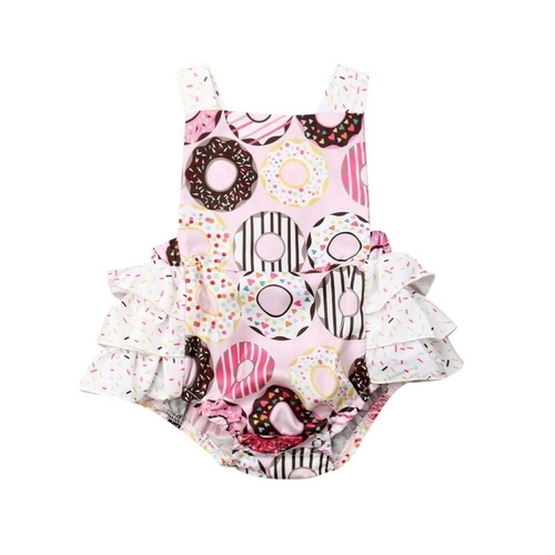 Newborn Baby Girls Bodysuits Summer