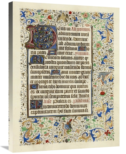 Global Gallery GCS-454766-2432-142 24 x 32 in. Decorated Text Page Art