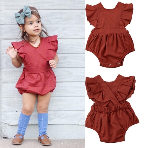 Cute Newborn Summer Clothes Baby Girls Bodysuit