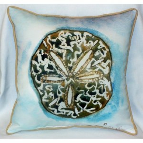 Main Betsy Drake ZP605 Betsys Sand Dollar Throw Pillow- 22 x 22 in. image