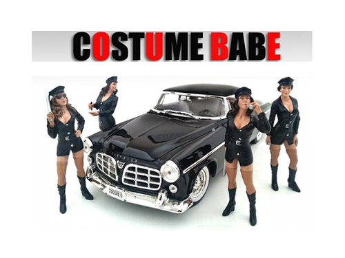 \Costume Babes\" 4 Piece Figure Set For 1:18 Scale Models by American