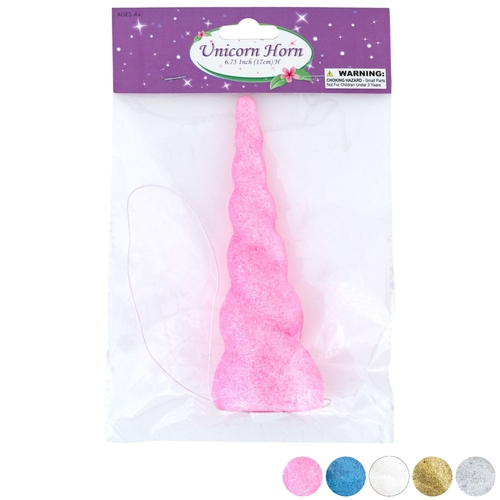 DDI 2351437 Unicorn Glitter Horn - Assorted Colors Case of 48