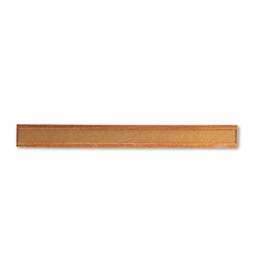 Quartet 300B Cork Bulletin Board Border  Natural Cork  48 x 5  Oak Fra