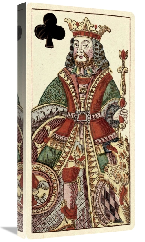 Global Gallery GCS-455072-1224-142 12 x 24 in. King of Clubs - Bauern 